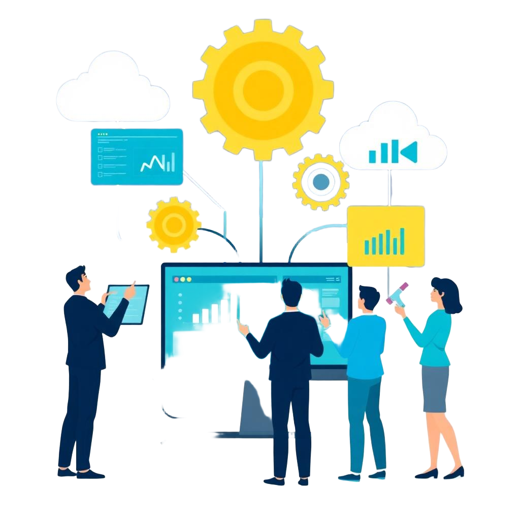 Software development illustration